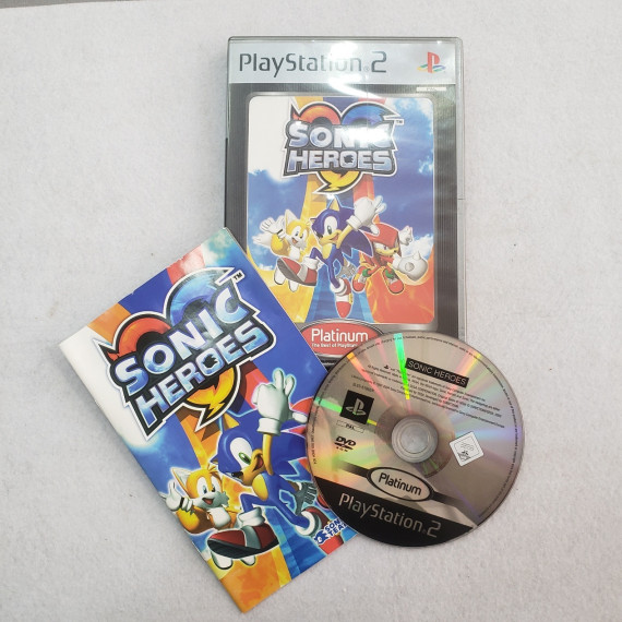 7-7-70011-1-Videojuego PS2 Sonic Heroes Platinum